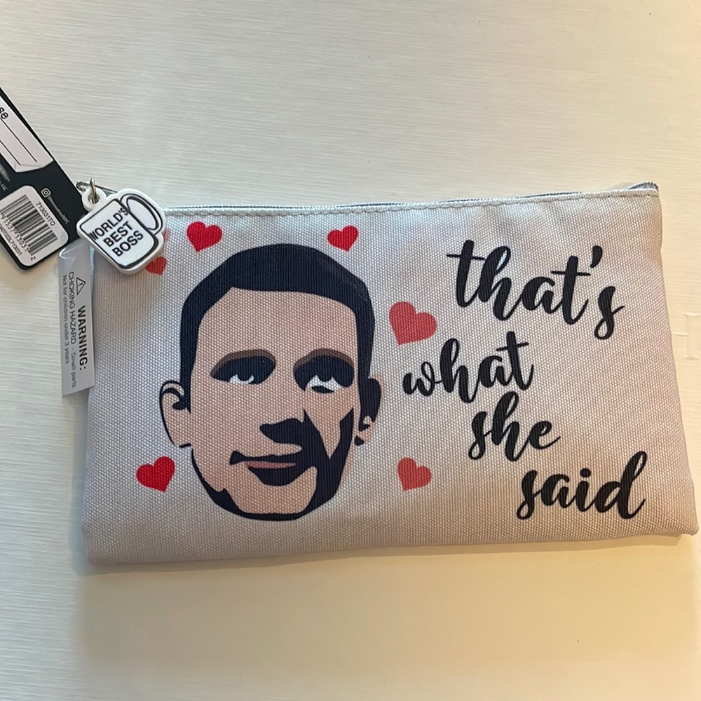THE OFFICE MICHAEL SCOTT PENCIL POUCH NWT